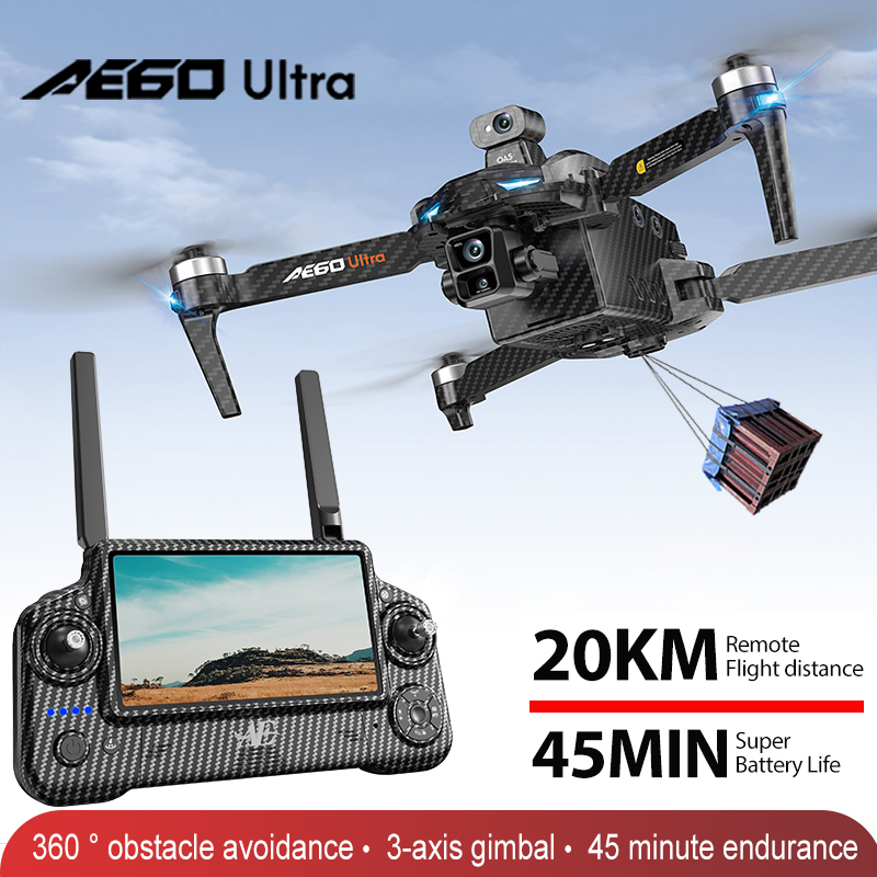 Profesjonalny dron AE60 GPS z  – Drone Controller Screen recenzja i cena