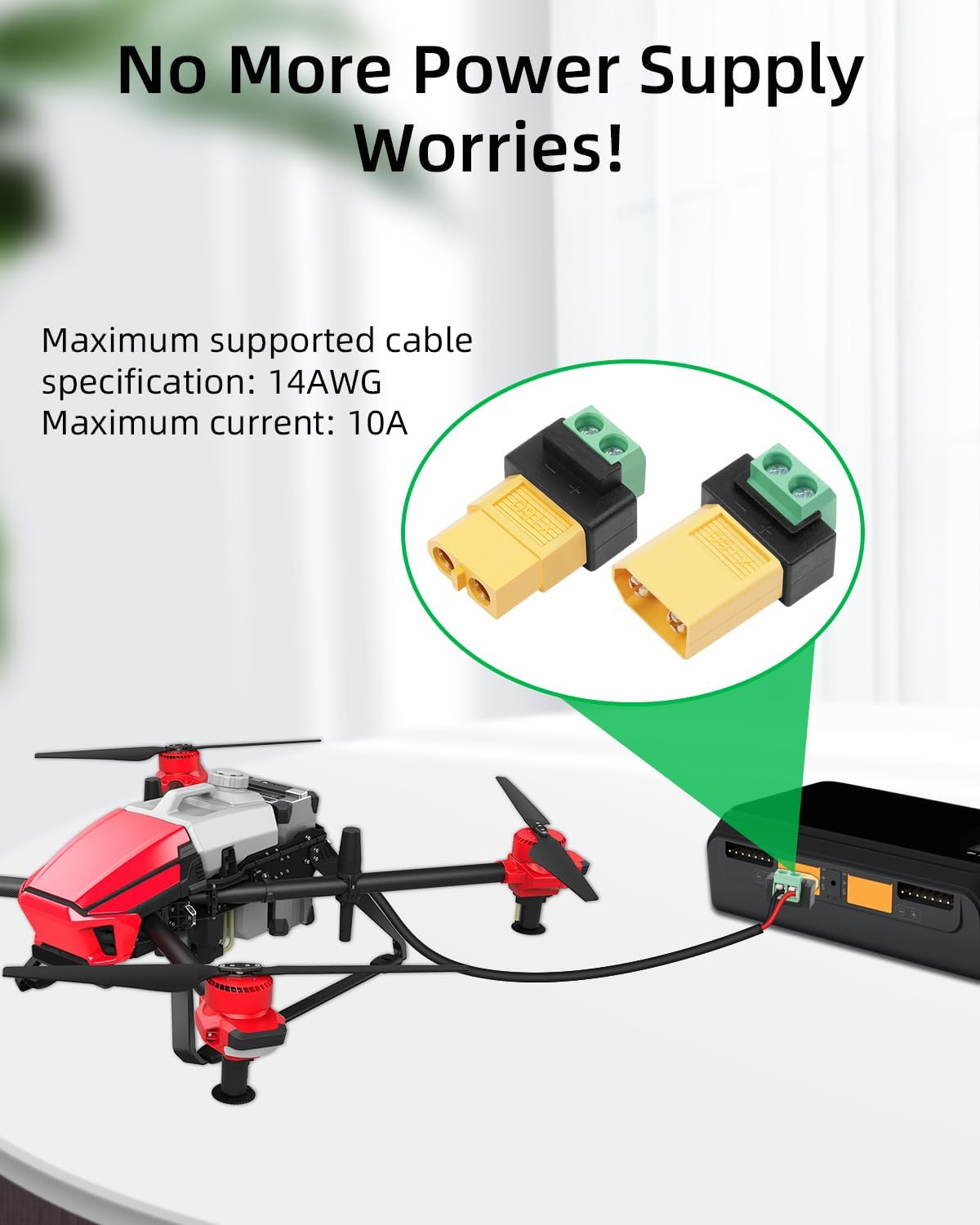 Adapter bezlutowy 2-pinowy na  – Drone Solar Charger recenzja i cena